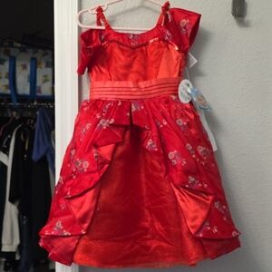 Original Disney Red a Elena Avalor Dress